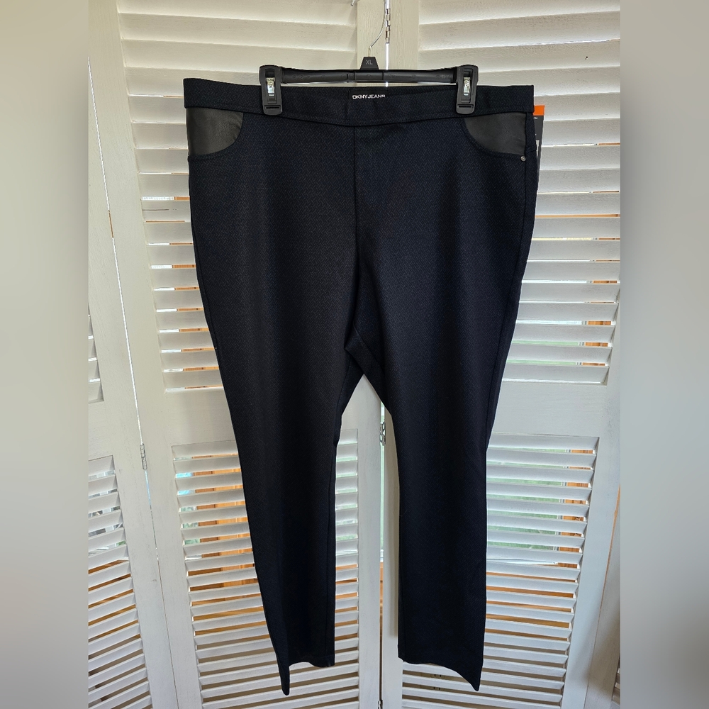 DKNY Jeans Ponte Printed Pants Women's Size XXL